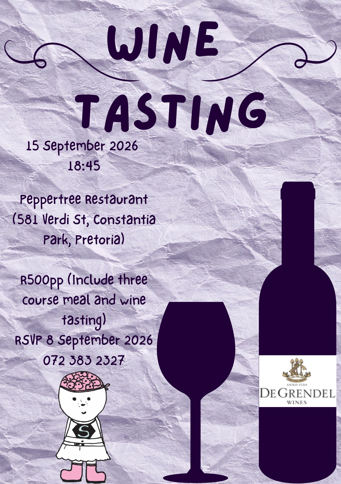 Wine Tasting – 15 September