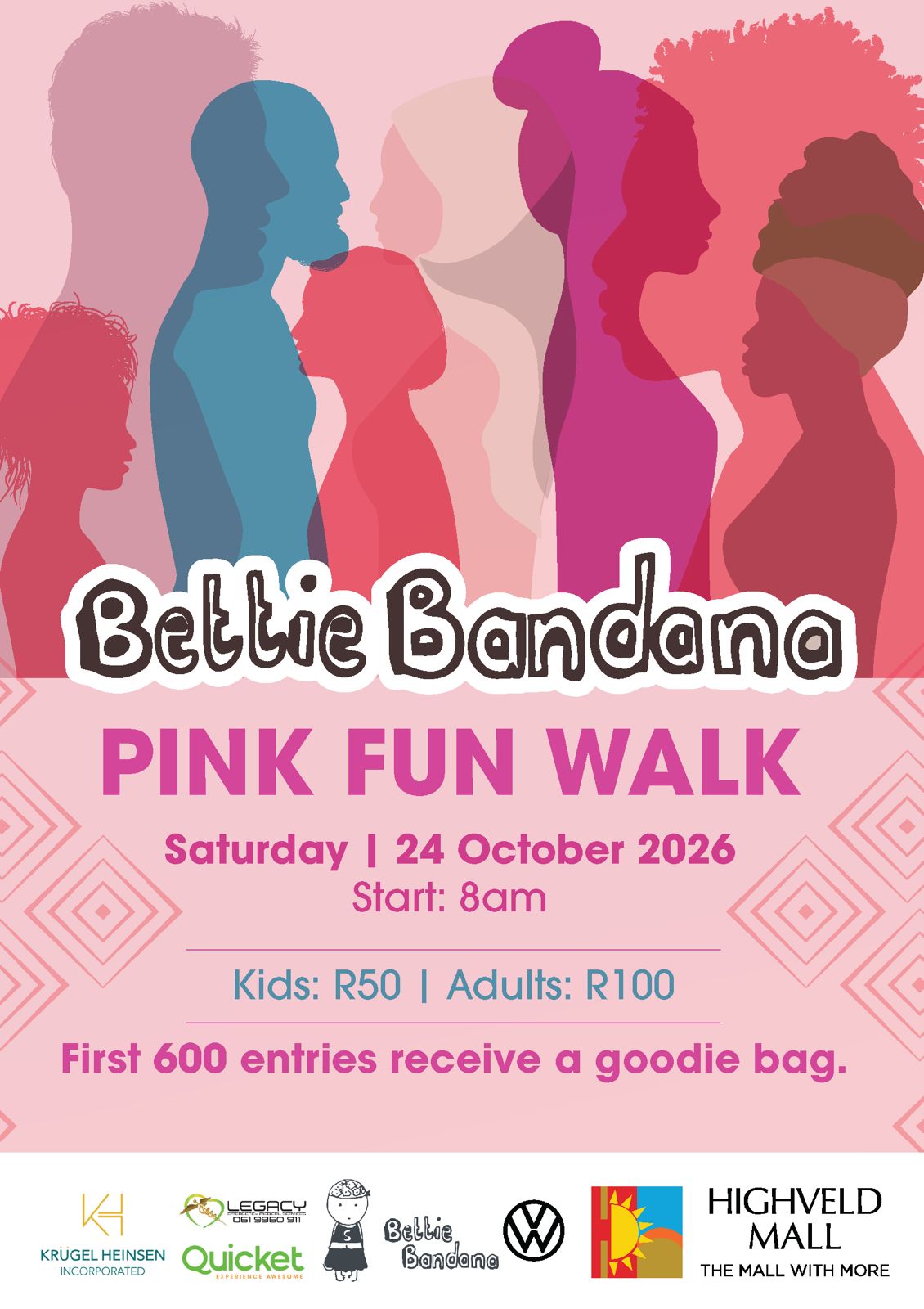 Bettie Bandana Pink Fun Walk – 24 October 2026